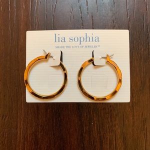 Gold hoop earrings